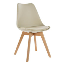 Charger l&#39;image dans la galerie, Chaise DKD Home Decor Beige Polypropylène (PP) Bois de hêtre (48 x 54 x 82 cm)