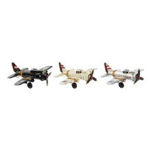 Charger l&#39;image dans la galerie, Véhicule DKD Home Decor Décoratif Métal Avion (3 pcs) (17 x 15 x 5.5 cm)