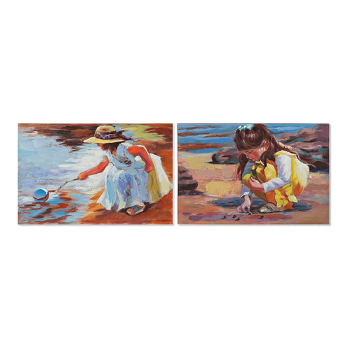 Cadre DKD Home Decor Girl (90 x 2.8 x 60 cm)