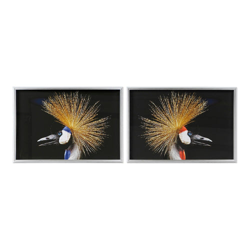 Cadre DKD Home Decor Bird (2 pcs) (94 x 3 x 64 cm)
