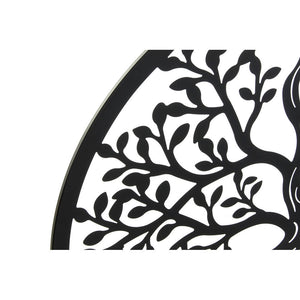 Décoration murale DKD Home Decor Métal Arbre (2 pcs) (98 x 1 x 98 cm)