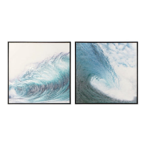 Cadre DKD Home Decor Wave (83 x 4 x 83 cm)
