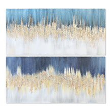 Charger l&#39;image dans la galerie, Cadre DKD Home Decor Rain Abstrait (2 pcs) (150 x 4 x 70 cm)