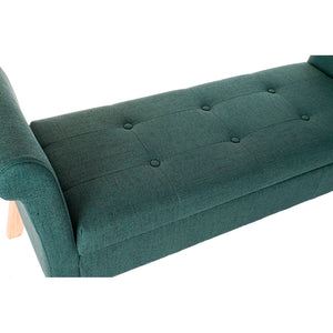 Coffre de Rangement DKD Home Decor Vert Polyester Bois (130 x 44 x 69 cm)