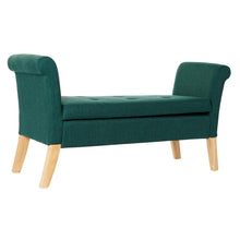 Charger l&#39;image dans la galerie, Coffre de Rangement DKD Home Decor Vert Polyester Bois (130 x 44 x 69 cm)