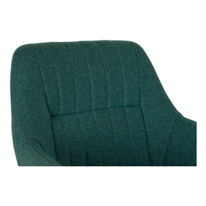 Chaise DKD Home Decor Vert Polyester Métal (59.5 x 60.5 x 78 cm)