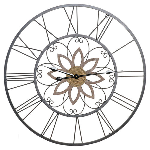 Horloge Murale DKD Home Decor Cottage Fer (70 x 4 x 70 cm)