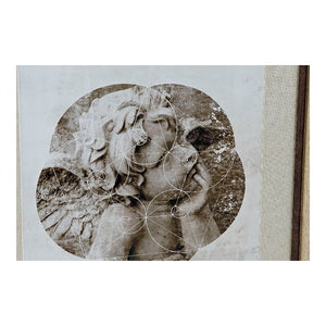 Cadre DKD Home Decor Toile Ange (2 pcs) (64 x 3.5 x 88 cm)