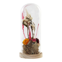 Charger l&#39;image dans la galerie, Figurine Décorative DKD Home Decor Fleurs Verre Bois MDF (11 x 11 x 26 cm)