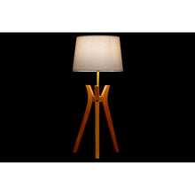 Charger l&#39;image dans la galerie, Lampe de bureau DKD Home Decor Marron Beige Polyester Bois 220 V 50 W