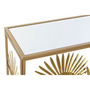 Table d'appoint DKD Home Decor Métal Doré Miroir Volets (108 x 37 x 79.5 cm)