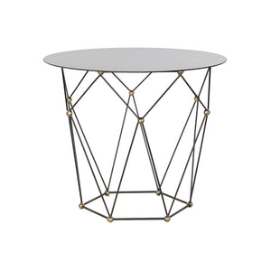 Table d'appoint DKD Home Decor Métal Verre (70 x 70 x 60 cm)