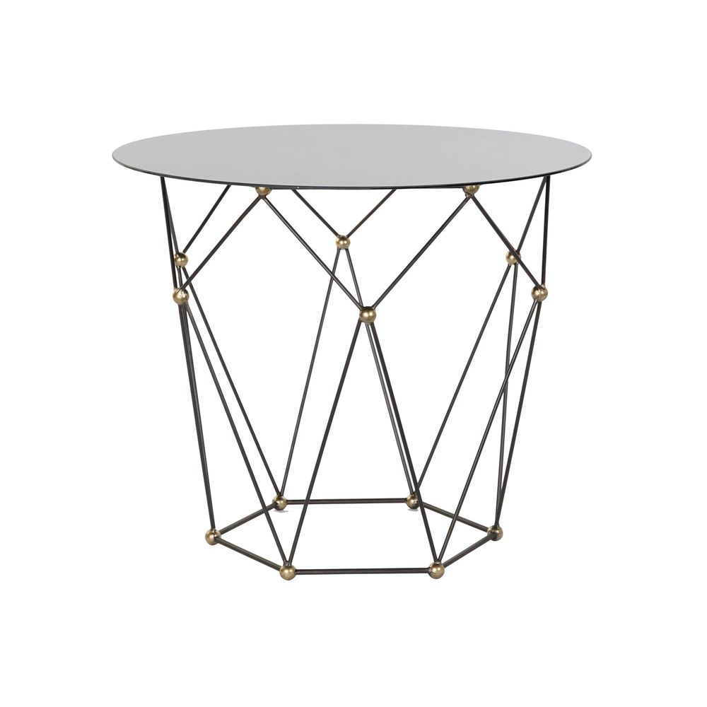 Table d'appoint DKD Home Decor Métal Verre (70 x 70 x 60 cm)