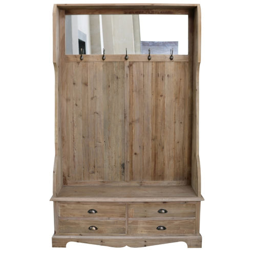 Meuble d'Entrée DKD Home Decor Bois Miroir (125 x 40 x 200 cm)