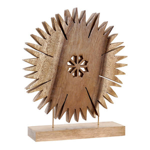 Figurine Décorative DKD Home Decor Étoile Bois Naturel (28 x 9 x 34 cm)