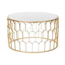 Charger l&#39;image dans la galerie, Table d&#39;appoint DKD Home Decor Marbre Fer (87 x 87 x 51.5 cm)