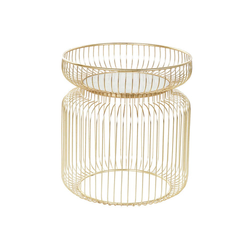 Table d'appoint DKD Home Decor Marbre Fer (43 x 43 x 47 cm)