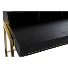 Charger l&#39;image dans la galerie, Bureau DKD Home Decor Noir Métal Doré Bois de manguier (125 x 74 x 93.5 cm)