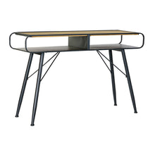 Charger l&#39;image dans la galerie, Console DKD Home Decor Noir Métal Sapin Marron Clair (120 x 38 x 78 cm)