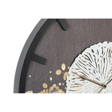 Charger l&#39;image dans la galerie, Horloge Murale DKD Home Decor Noir Fer Doré Argenté Bois MDF (2 pcs) (60 x 4.5 x 60 cm)