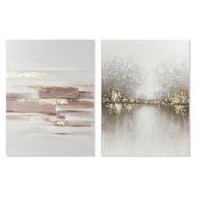 Charger l&#39;image dans la galerie, Cadre DKD Home Decor Toile Abstrait (2 pcs) (90 x 3.8 x 120 cm)