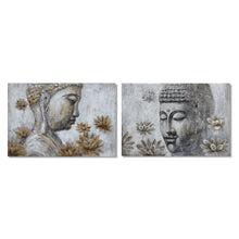 Charger l&#39;image dans la galerie, Cadre DKD Home Decor Pin Toile Buda (2 pcs) (120 x 2.8 x 80 cm)