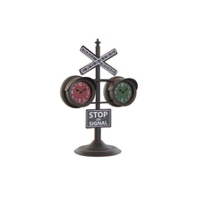 Charger l&#39;image dans la galerie, Horloge de table DKD Home Decor Noir Verre Fer (36 x 22 x 52 cm)