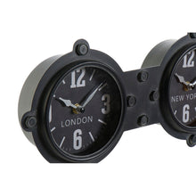 Charger l&#39;image dans la galerie, Horloge Murale DKD Home Decor Verre Noir Fer (58 x 6.5 x 18 cm)