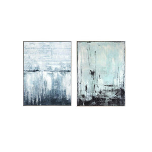 Cadre DKD Home Decor Abstrait (2 pcs) (60 x 3 x 80 cm)