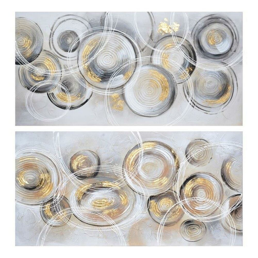 Cadre DKD Home Decor Cercles (120 x 3 x 60 cm) (2 pcs)