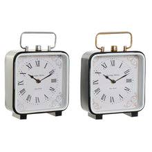 Charger l&#39;image dans la galerie, Horloge de table DKD Home Decor Verre Noir Bleu Fer (20 x 7 x 26 cm) (2 pcs)