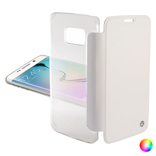 Housse Folio pour Mobile Samsung Galaxy S6 Edge KSIX Crystal