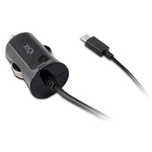 Charger l&#39;image dans la galerie, Chargeur de voiture KSIX 2.4A USB-C Noir