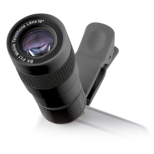 Objectif pour Smartphone KSIX Clip & Zoom 8x F/1.1 Noir