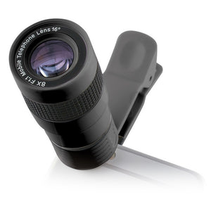Objectif pour Smartphone KSIX Clip & Zoom 8x F/1.1 Noir