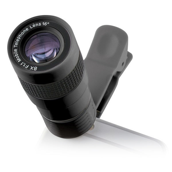 Objectif pour Smartphone KSIX Clip & Zoom 8x F/1.1 Noir