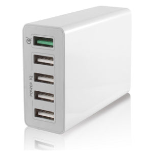 Chargeur Voiture Mur KSIX 5 USB 10a Blanc