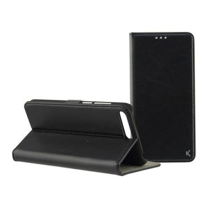 Housse Folio pour Mobile Huawei Y6 2018 KSIX Noir