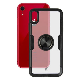 Coque avec Anneau Iphone Xr KSIX Transparent