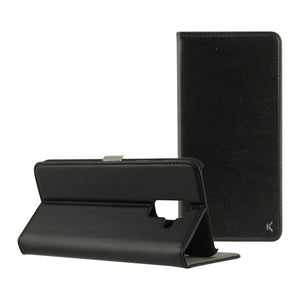 Housse Folio pour Mobile Galaxy J6 Plus 2018 Noir