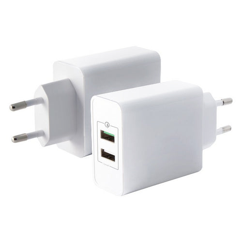 Chargeur mural KSIX Quick Charge 3.0 USB Blanc