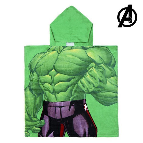 Serviette poncho avec capuche Hulk The Avengers 74157