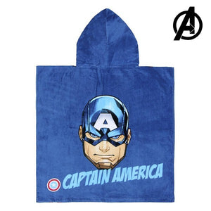 Serviette poncho avec capuche Captain America The Avengers 74171