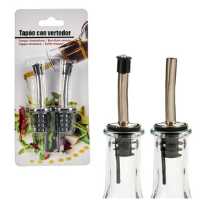 Bouchon de Dosage Noir Métal 2 pcs