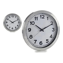 Charger l&#39;image dans la galerie, Horloge Murale Argent 60 cm