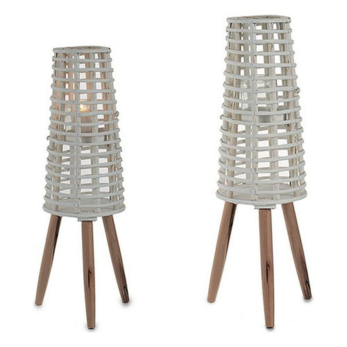 Bougeoir Blanc (17 x 43 x 17 cm)