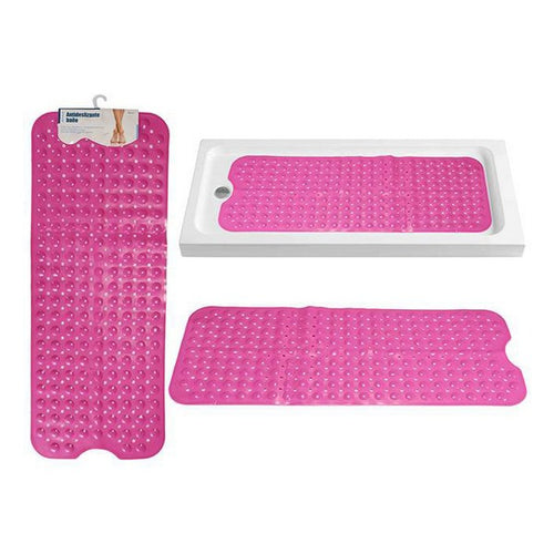 Tapis de Douche Antidérapant Fuchsia (39 x 0,2 x 100 cm)