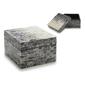 Boîte de rangement Gris Dégradé (15,5 x 10 x 15,5 cm)