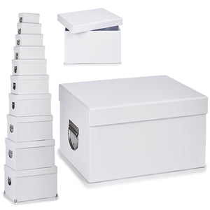 Boîte Multiusage Métal Carton (33 x 23 x 47	 cm) (10 Pièces)