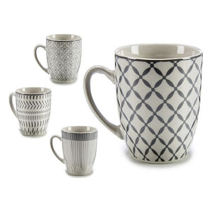 Tasse Gris Porcelaine (8,5 x 10,5 x 11,5 cm)